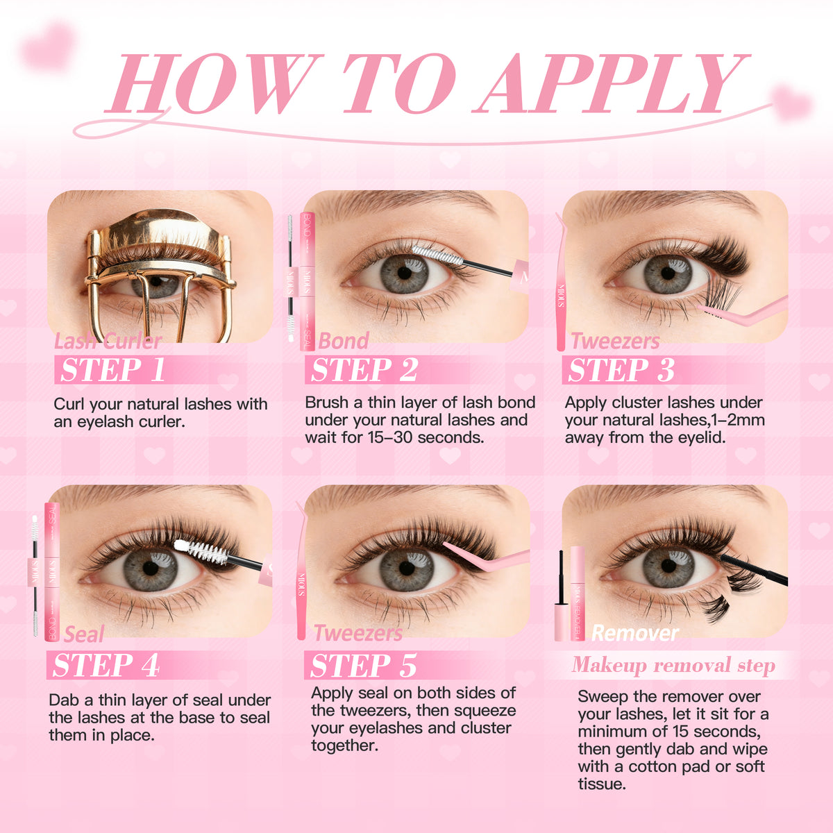 Mious Love Master Lash Clusters 8-18mm, Wispy Manga & Cat Eye DIY Lash Extensions, Natural Spiky Anime Lashes, Lightweight Individual Cluster Lashes for Beginners Eyelashes